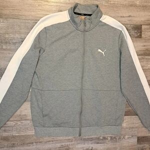 Puma Heather Gray Zip-Up Jacket